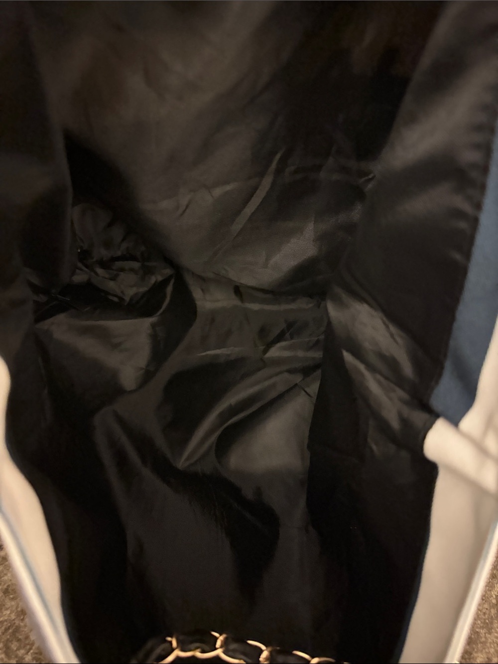 🍹🍹🍹 SALE ALERT ‼️‼️NWOT FASHION DENIM BLUE AND GREY CANVAS TOTE‼️ - Picture 7 of 8